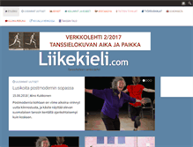 Tablet Screenshot of liikekieli.com